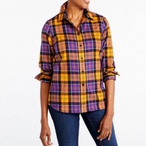 L.L. Bean • Relaxed Fit Plaid Flannel Shirt